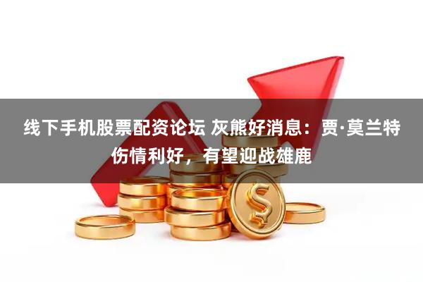 线下手机股票配资论坛 灰熊好消息：贾·莫兰特伤情利好，有望迎战雄鹿